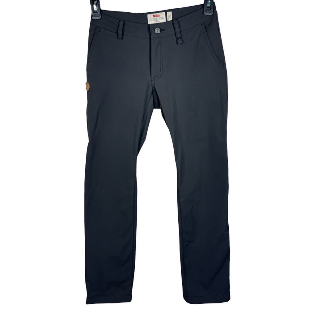Fjall Raven Womens SZ 27"-28" Abisko Stretch Trousers Pants Zip-Fly Stretch Gray